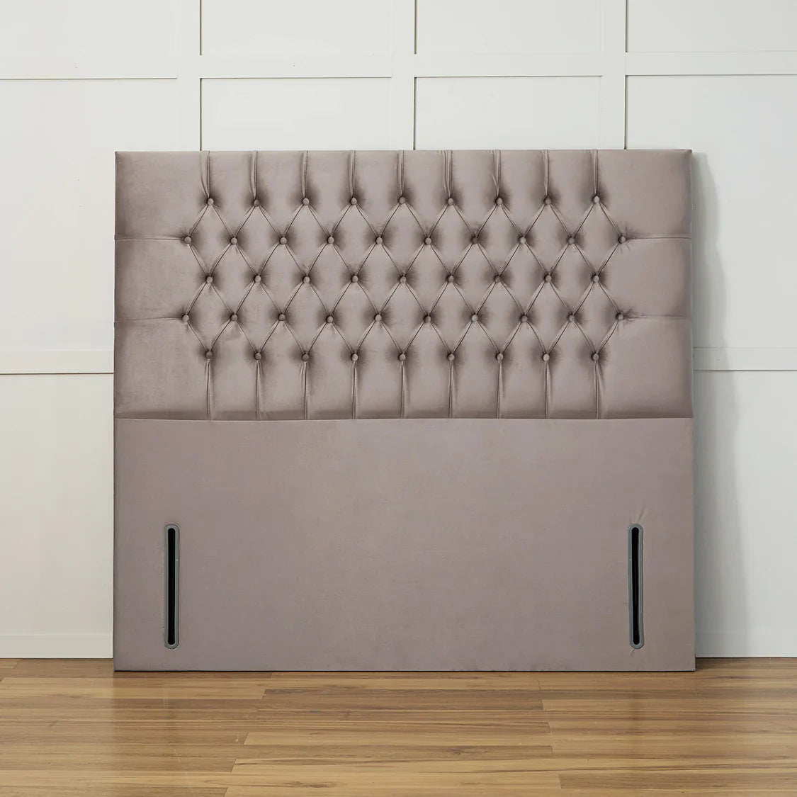 Lines Panel Upholstered Headboard | Velvet Headboard | 3ft to 6ft | UK Made