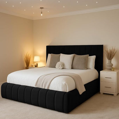 Line Ambassador Bed headboard close up handmade UK - Eagle Bed