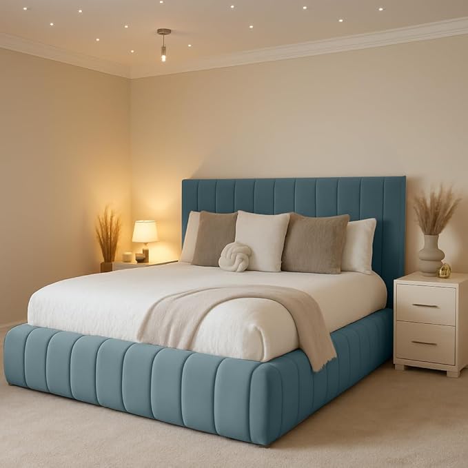 Line Ambassador Upholstered Bed side view - Eagle Bed UK