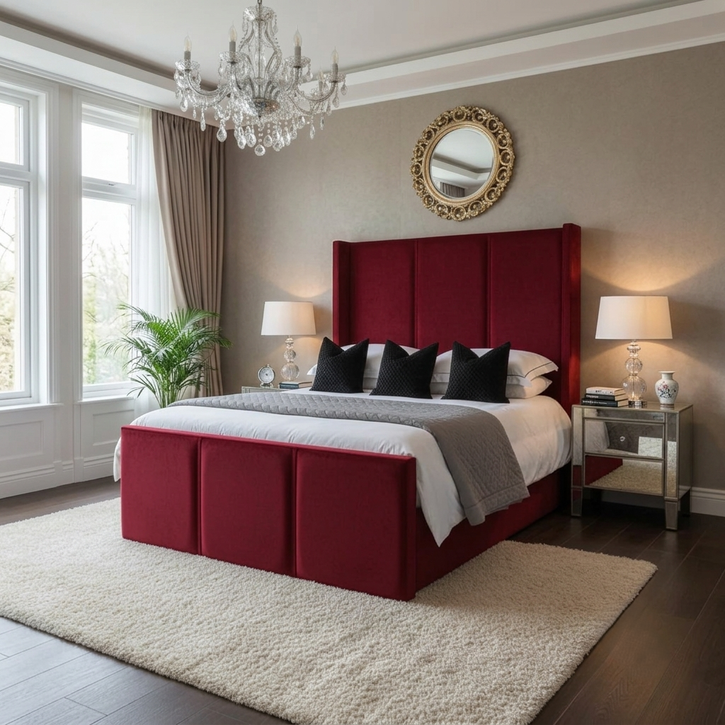 Mayfair Wingback 2 Line Bed