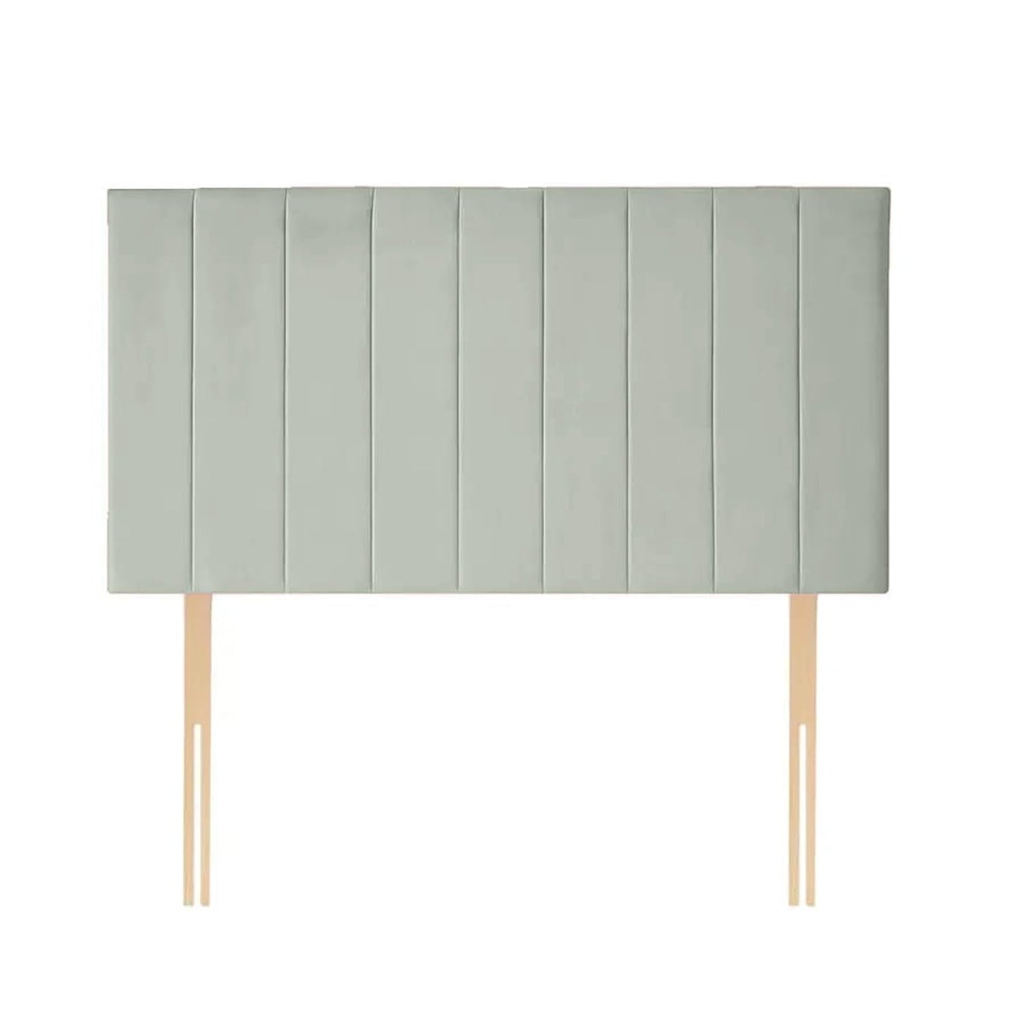 Panel Line Velvet Bed headboard detail handmade UK - Eagle Bed