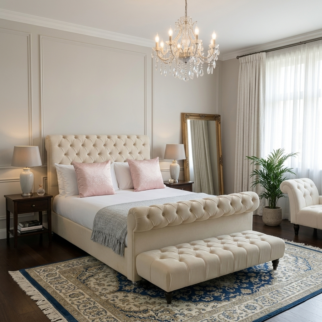 Roman Sleigh Bed