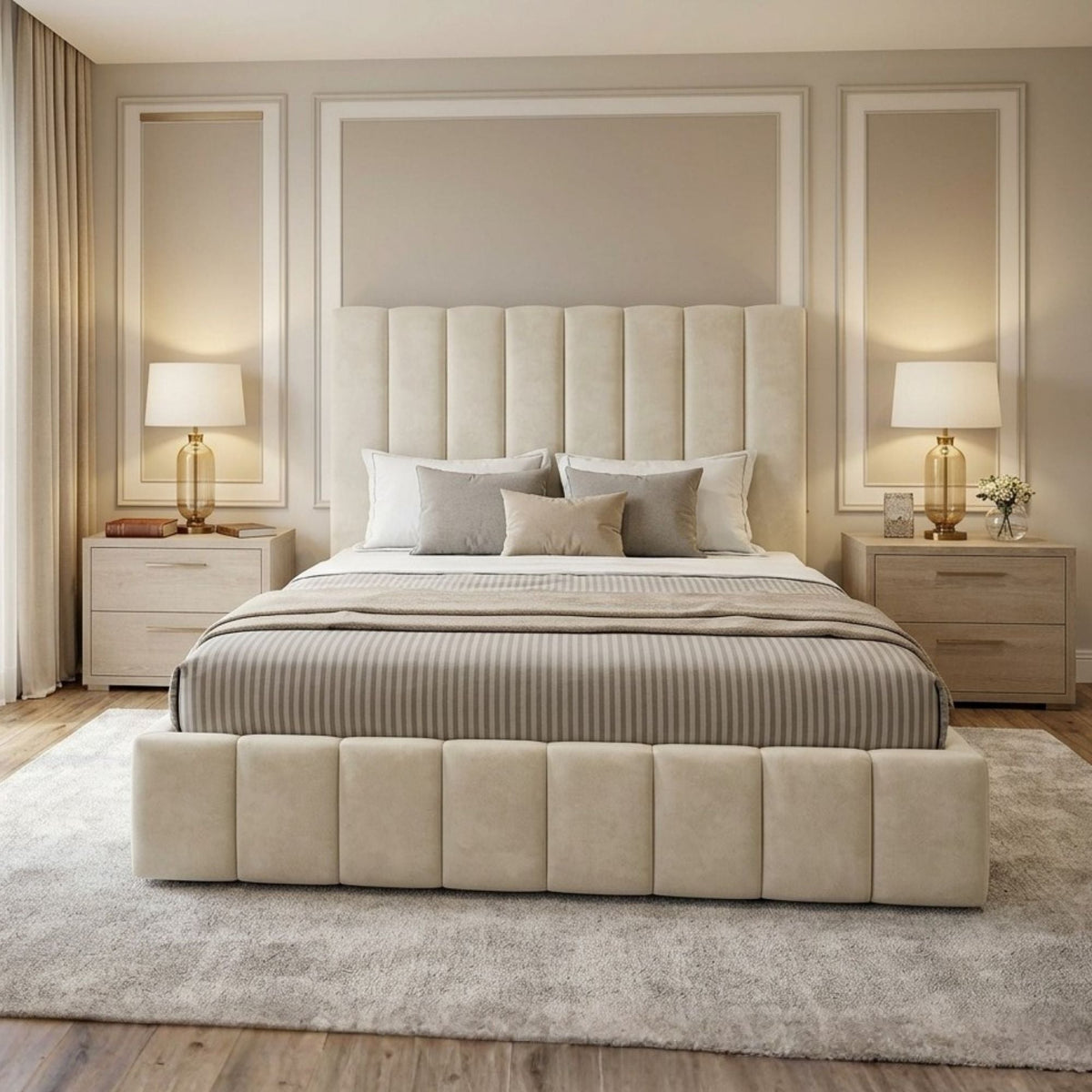 Chelsea Vertical Panel Bed Frame - Eagle Bed