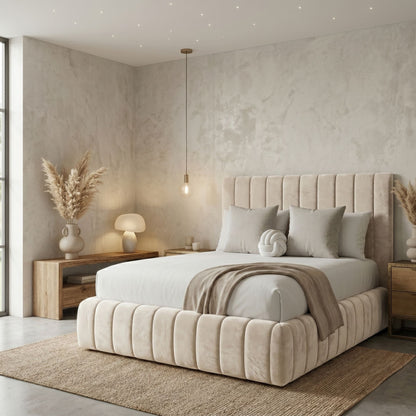 Savoy Channel Tufted Bed Frame - Eagle Bed