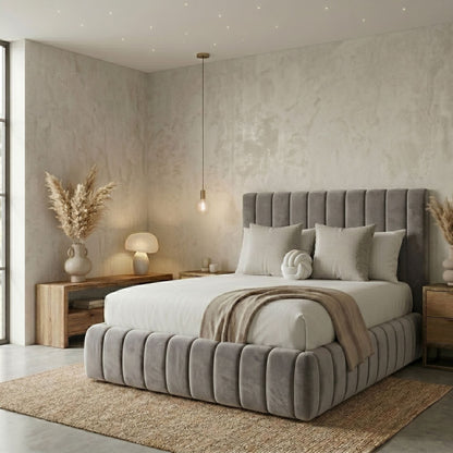 Savoy Channel Tufted Bed Frame - Eagle Bed