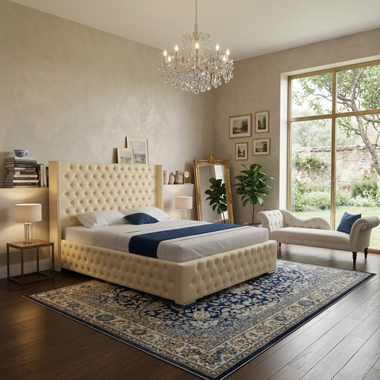 Romeo Wingback Bed