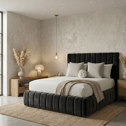 Savoy Channel Tufted Bed Frame - Eagle Bed