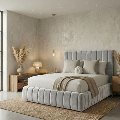 Savoy Channel Tufted Bed Frame - Eagle Bed