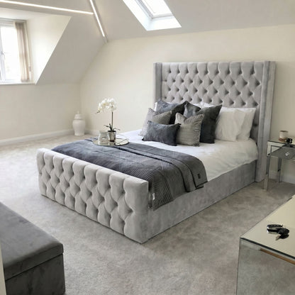 Royal Chesterfield Wingback Bed Frame - Eagle Bed