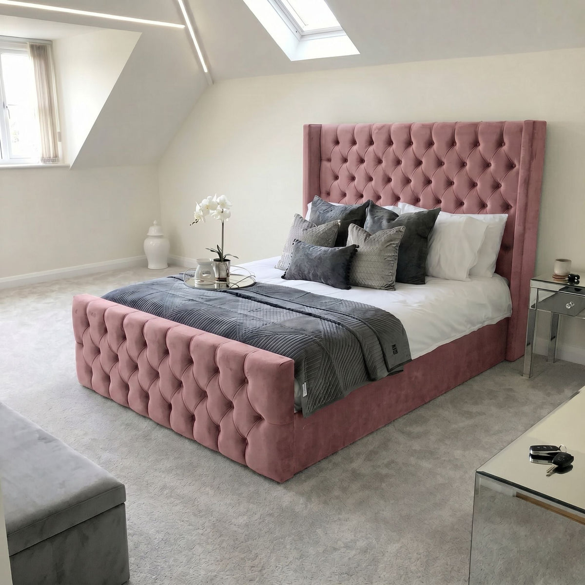 Royal Chesterfield Wingback Bed Frame - Eagle Bed
