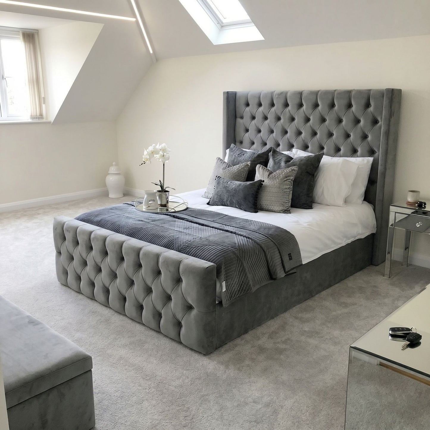 Royal Chesterfield Wingback Bed Frame - Eagle Bed