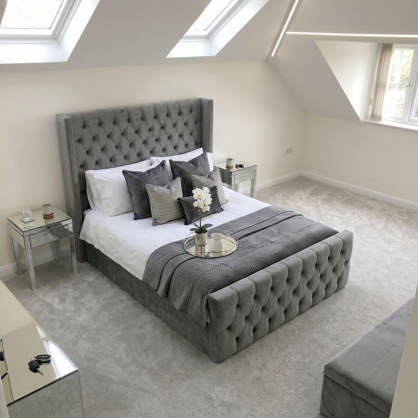 Royal Chesterfield Wingback Bed Frame - Eagle Bed