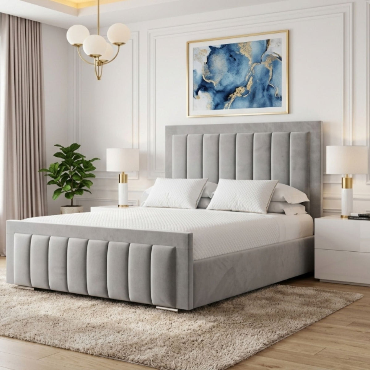 Mayfair Vertical Panel Bed Frame - Eagle Bed