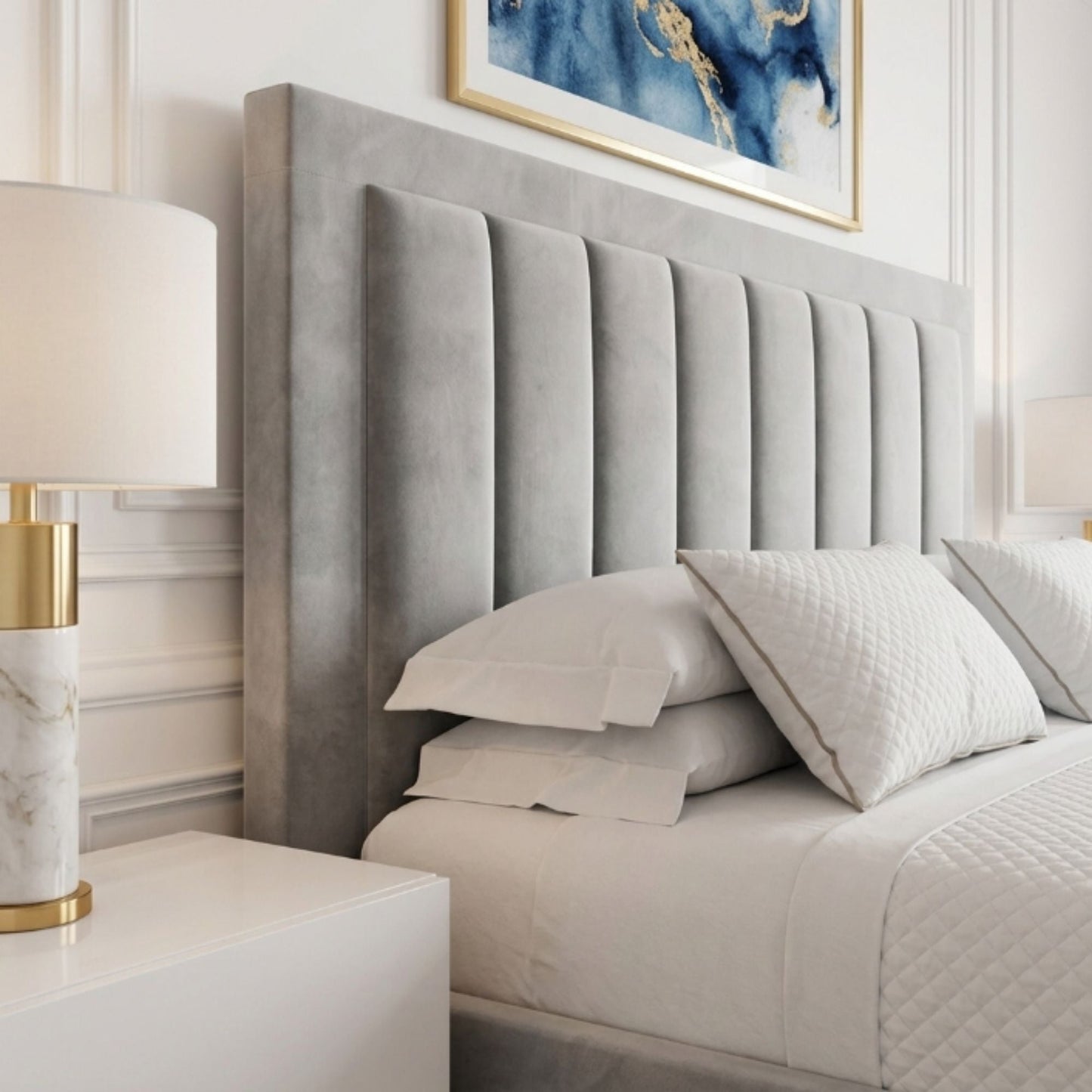 Mayfair Vertical Panel Bed Frame - Eagle Bed