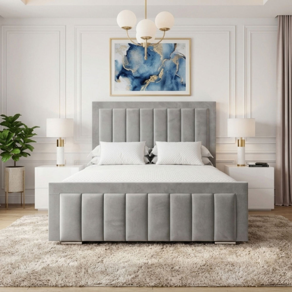 Mayfair Vertical Panel Bed Frame - Eagle Bed