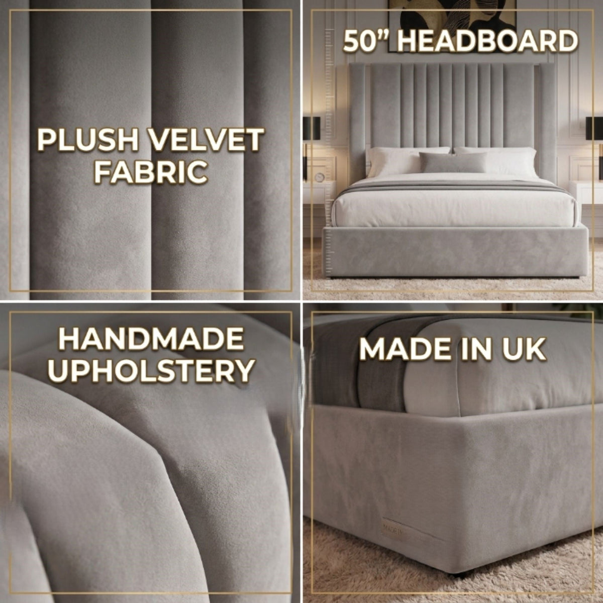 Regency Vertical Panel Bed Frame - Eagle Bed