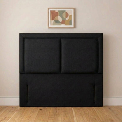 Kensington upholstered headboard central padded panel close-up