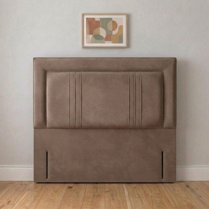 Elegant framed headboard fixed to a divan base