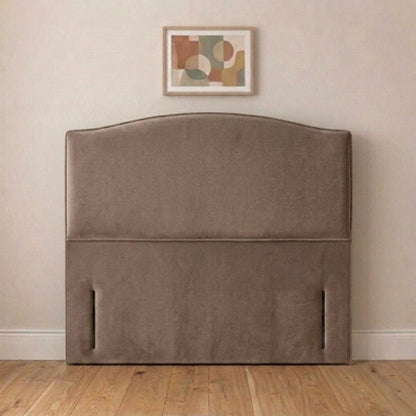 Cambridge curved headboard fixed to a divan base