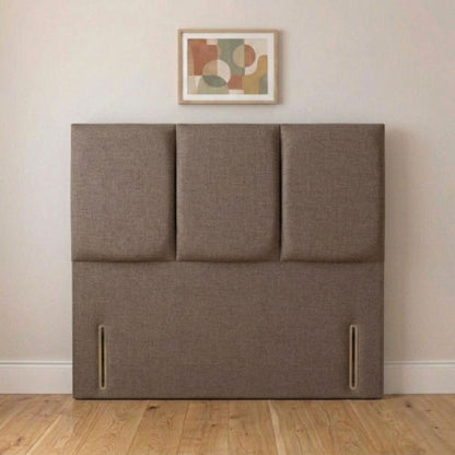 Trinity panel headboard fixed to a divan base