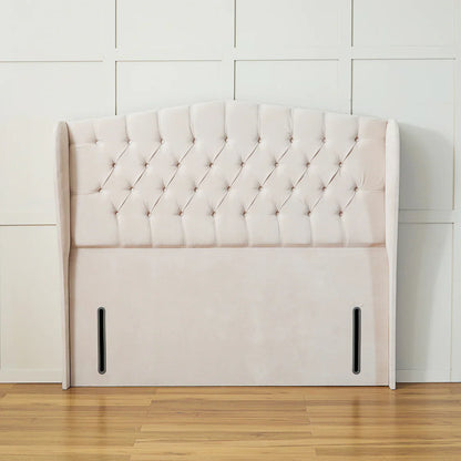 Chester Wing Panel Headboard room setting UK - Eagle Bed