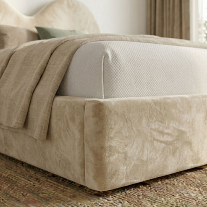 Valentina Double Arch Upholstered Bed Frame - Eagle Bed