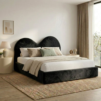 Valentina Double Arch Upholstered Bed Frame - Eagle Bed