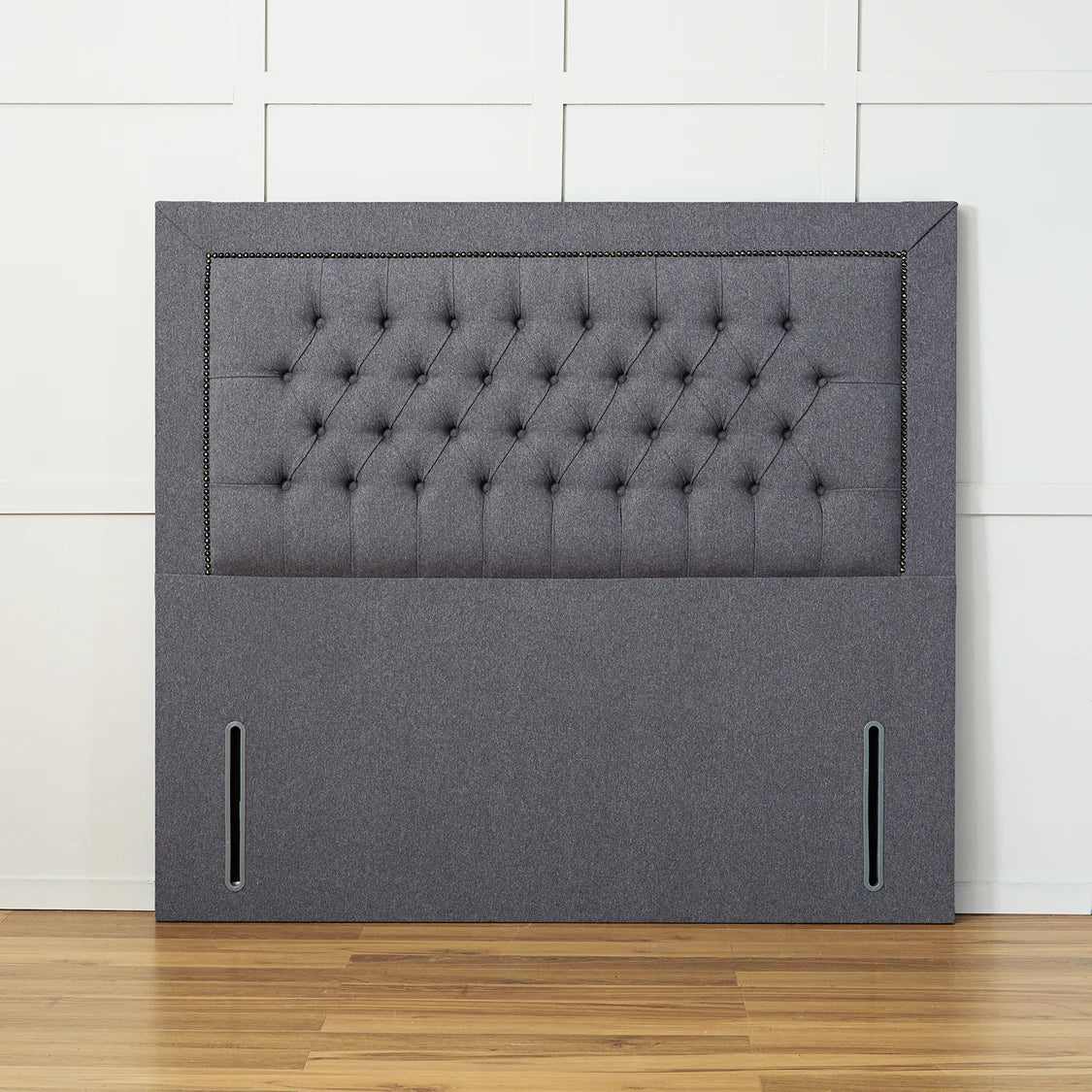 Lines Panel Upholstered Headboard | Velvet Headboard | 3ft to 6ft | UK Made
