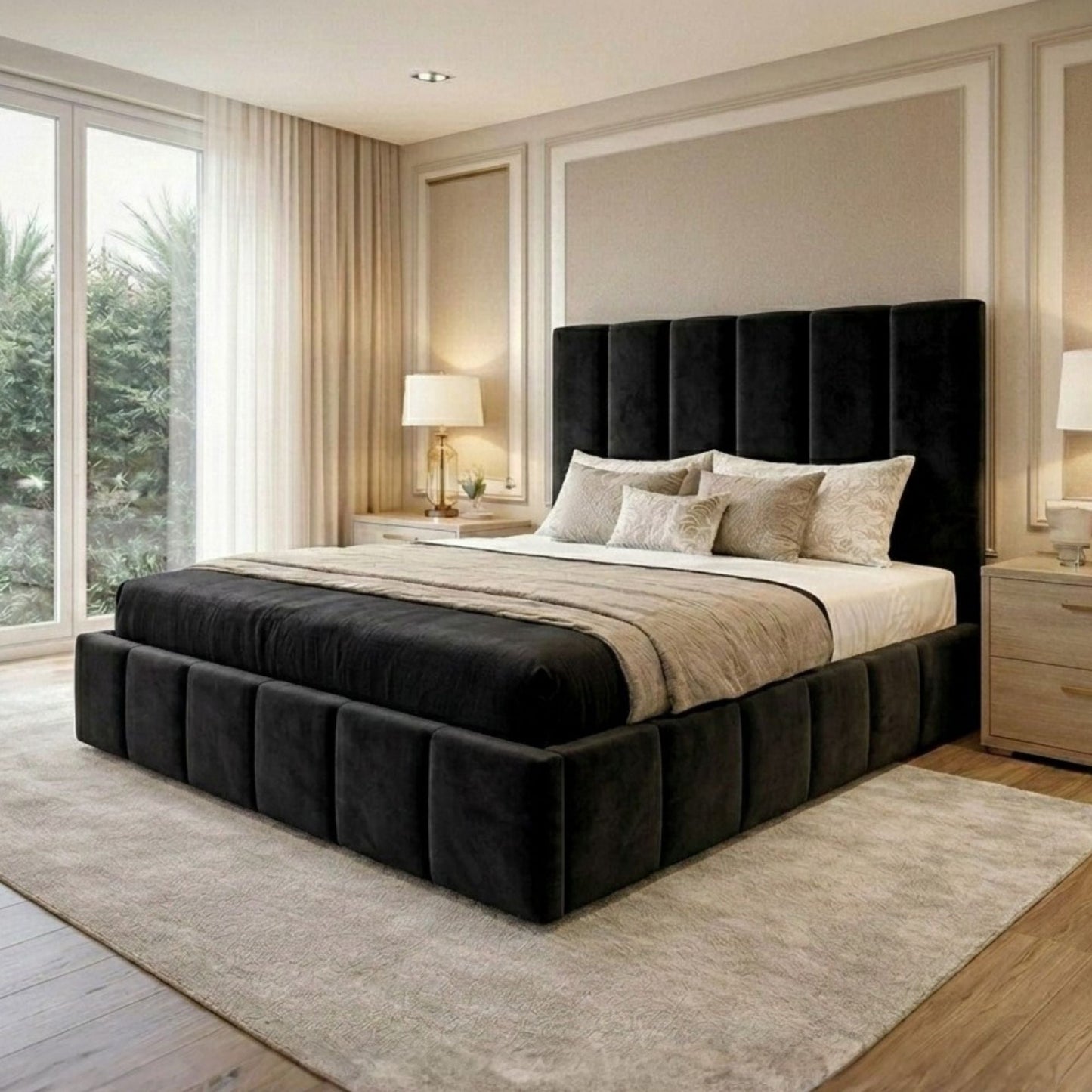 Monarch Vertical Panel Bed Frame - Eagle Bed