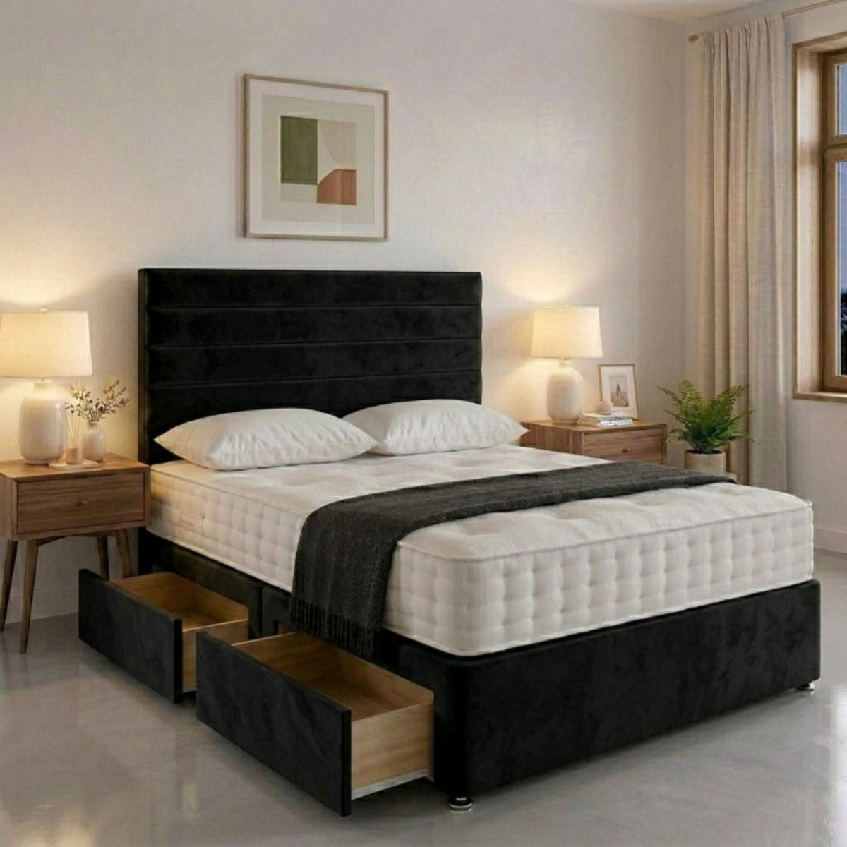 Oxford Storage Panel Bed Frame - Eagle Bed