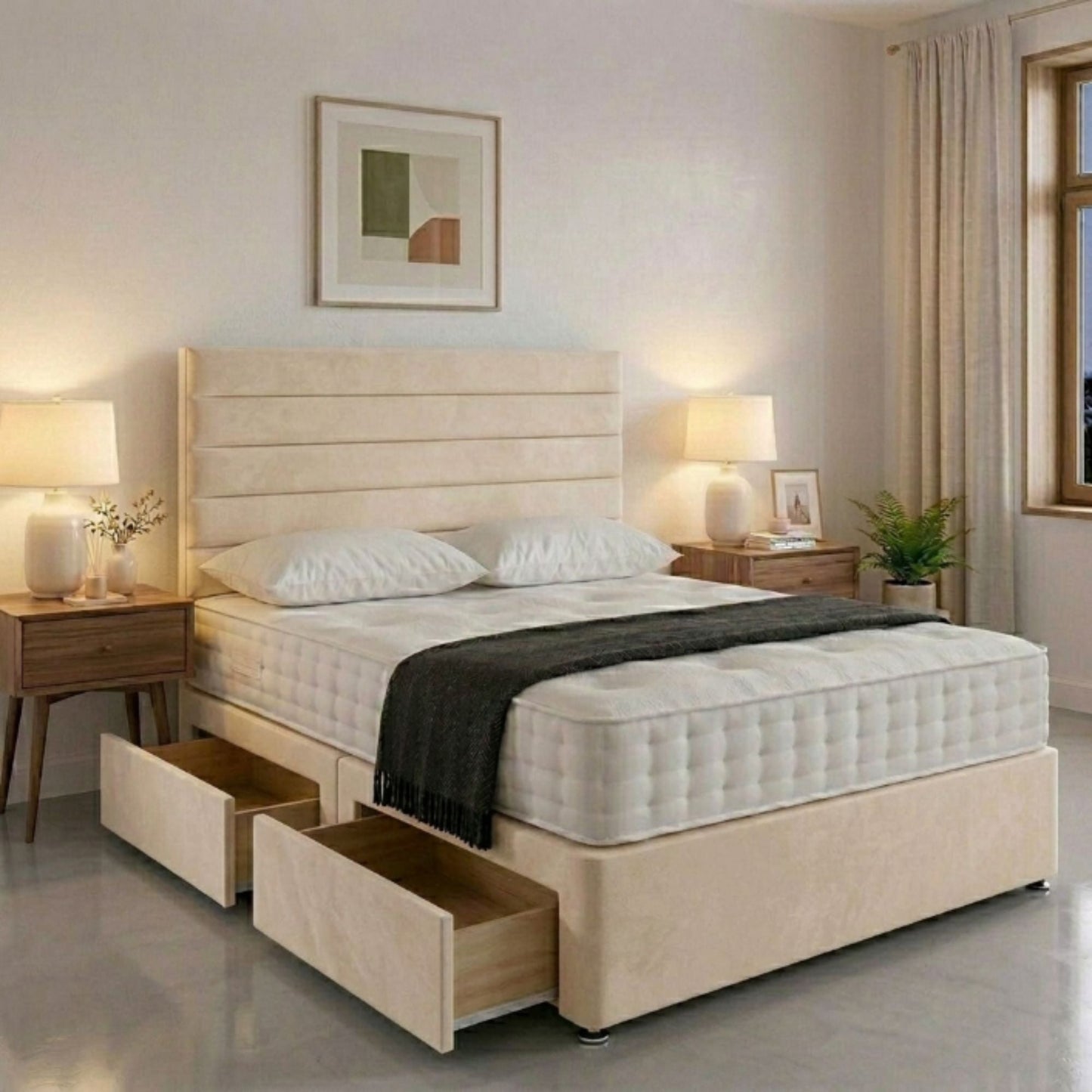 Oxford Storage Panel Bed Frame - Eagle Bed