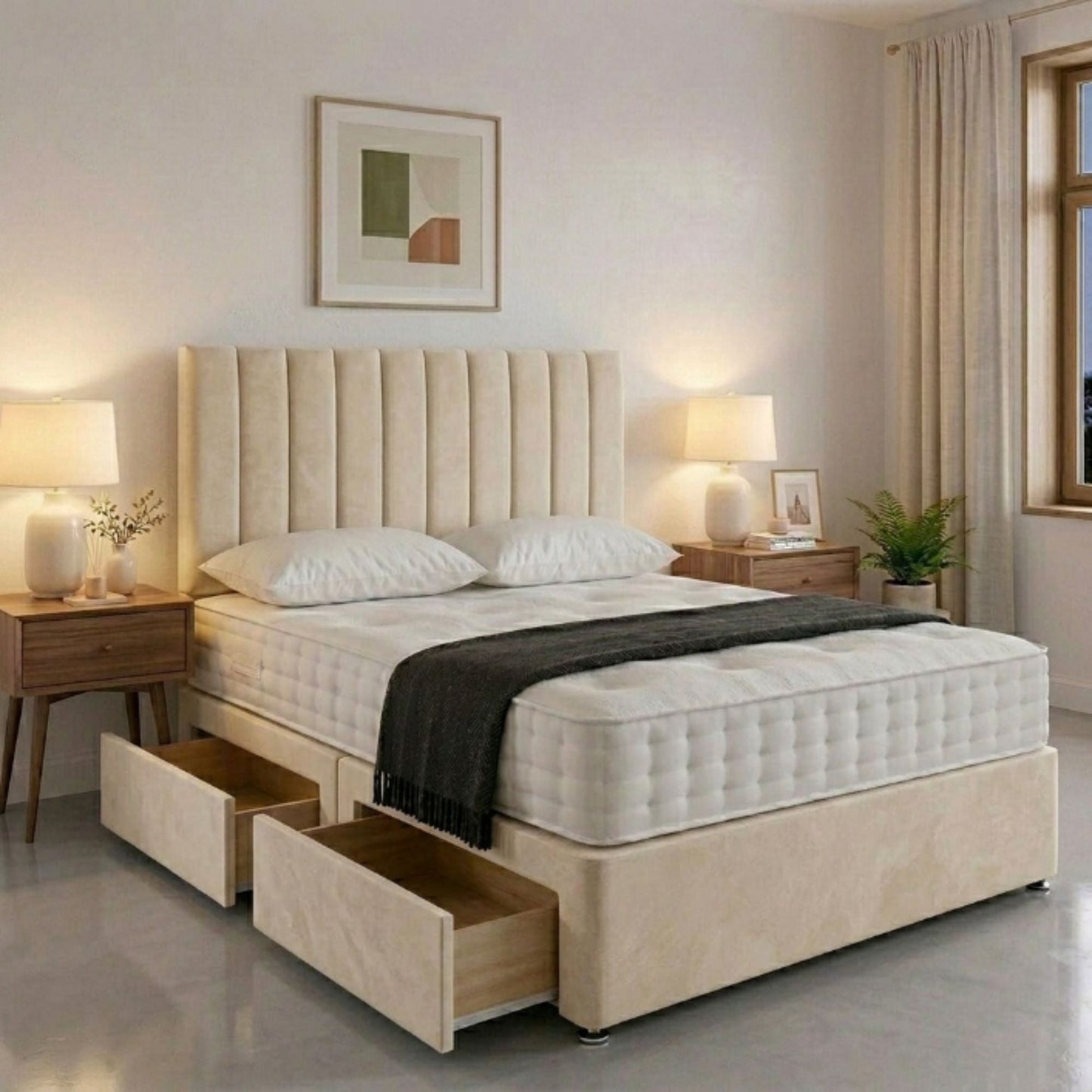 Cambridge Storage Panel Bed Frame - Eagle Bed