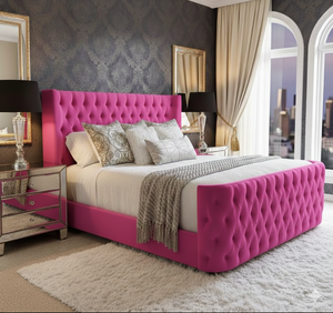 Luxury Curved Wing-Bed