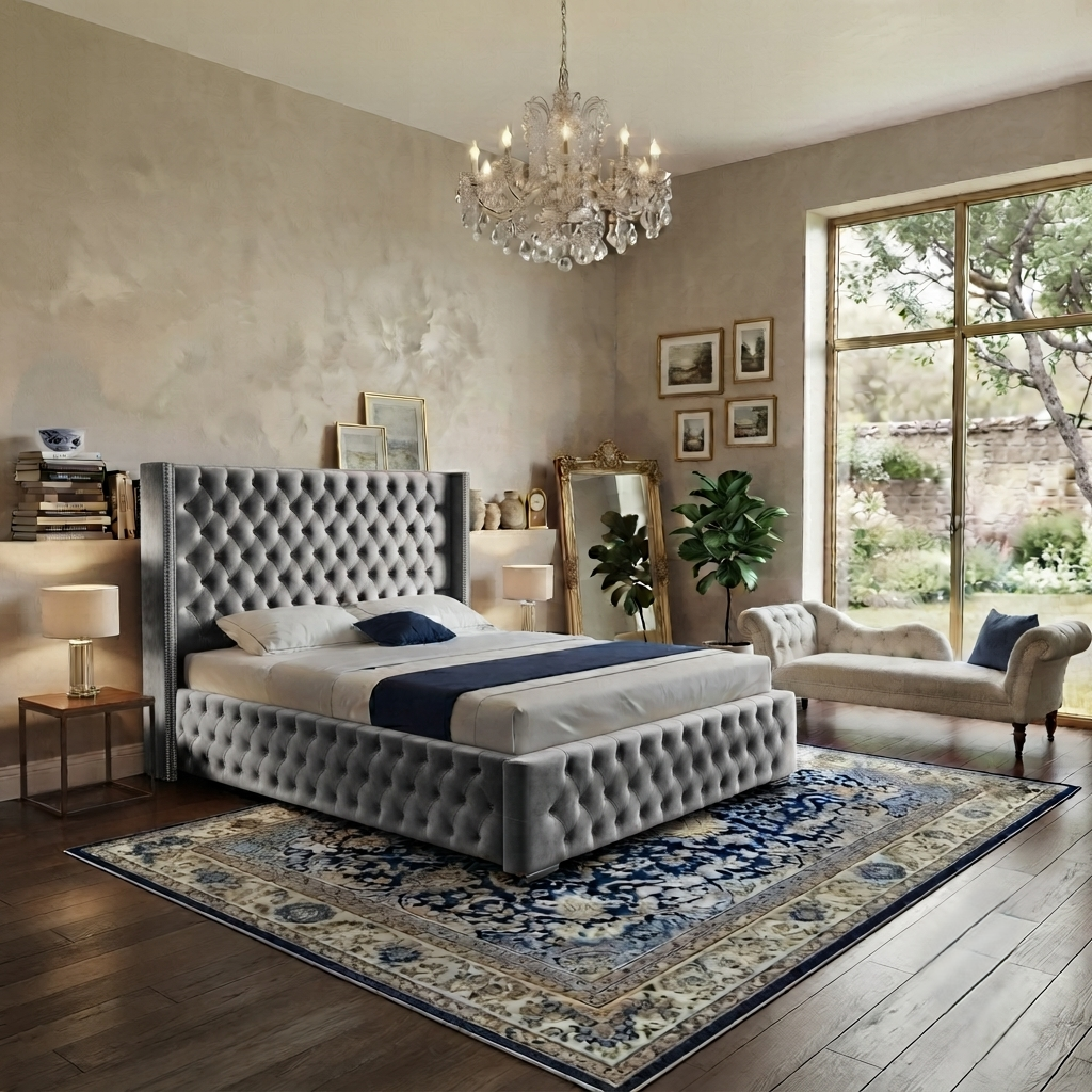 Romeo Wingback Bed