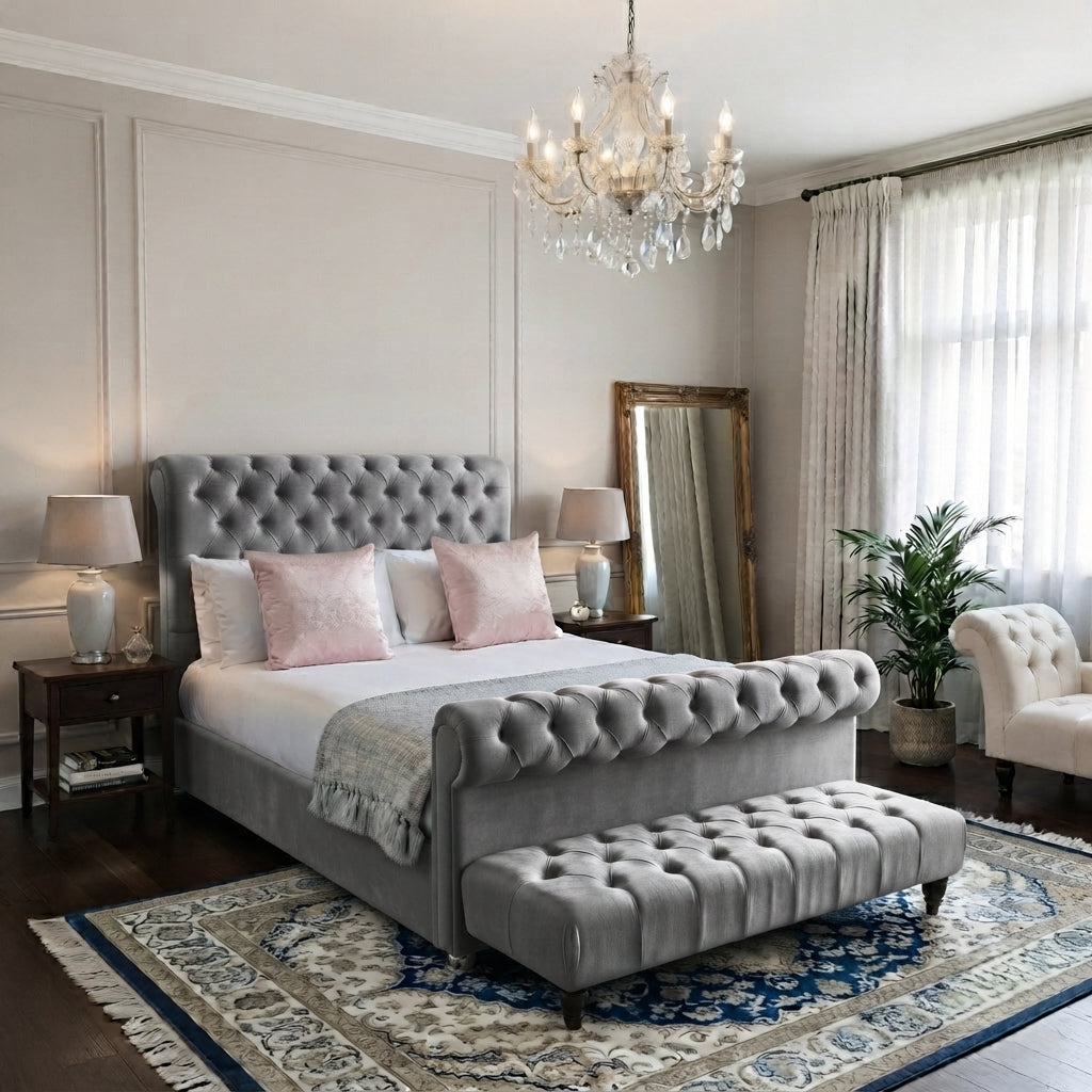 Roman Sleigh Bed