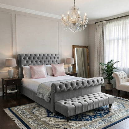 Roman Sleigh Bed