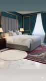 Luxury Black piping Bed