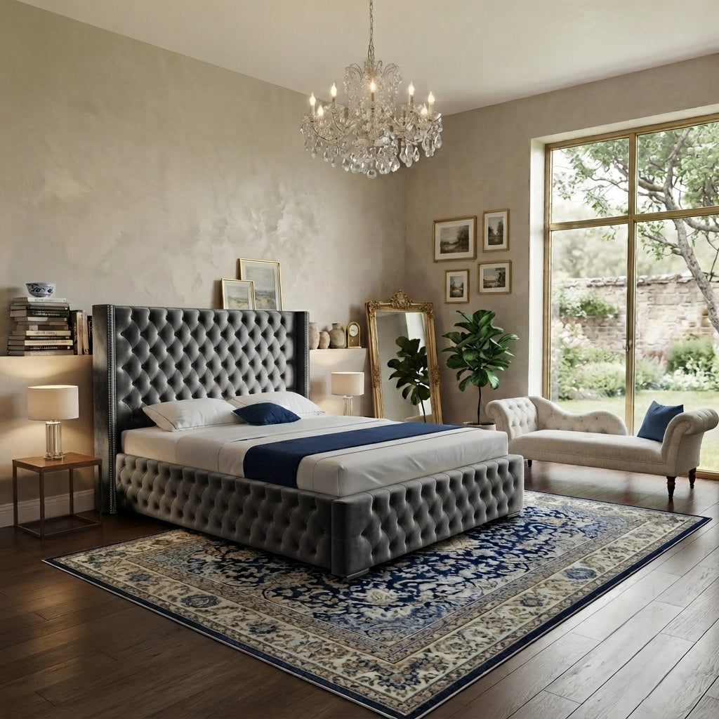 Romeo Wingback Bed
