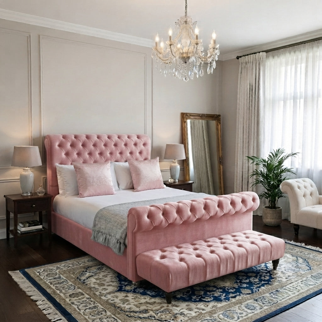 Roman Sleigh Bed