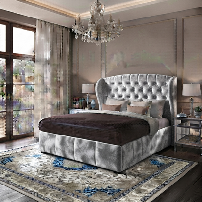 Roxy Curved Wingback Bed