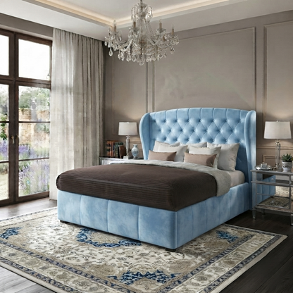 Roxy Curved Wingback Bed