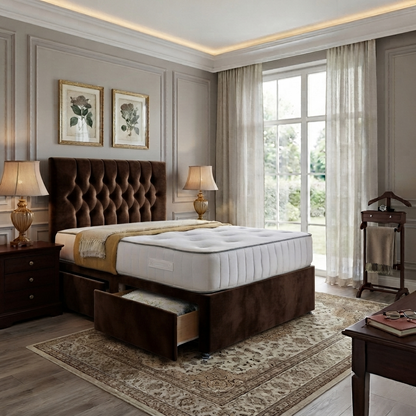 Brooklyn Divan Bed - all UK sizes Single to Super King