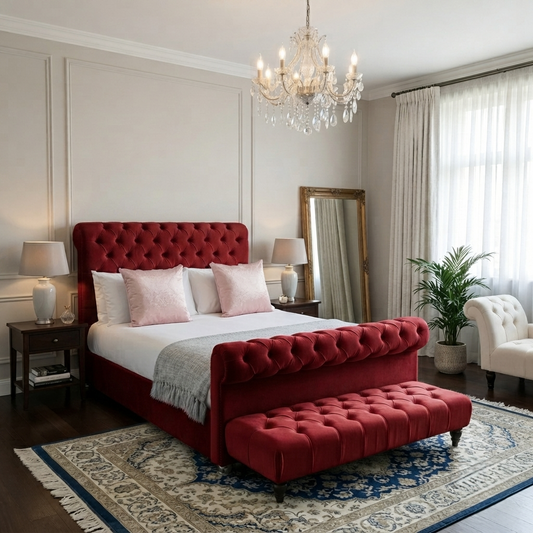 Roman Sleigh Bed