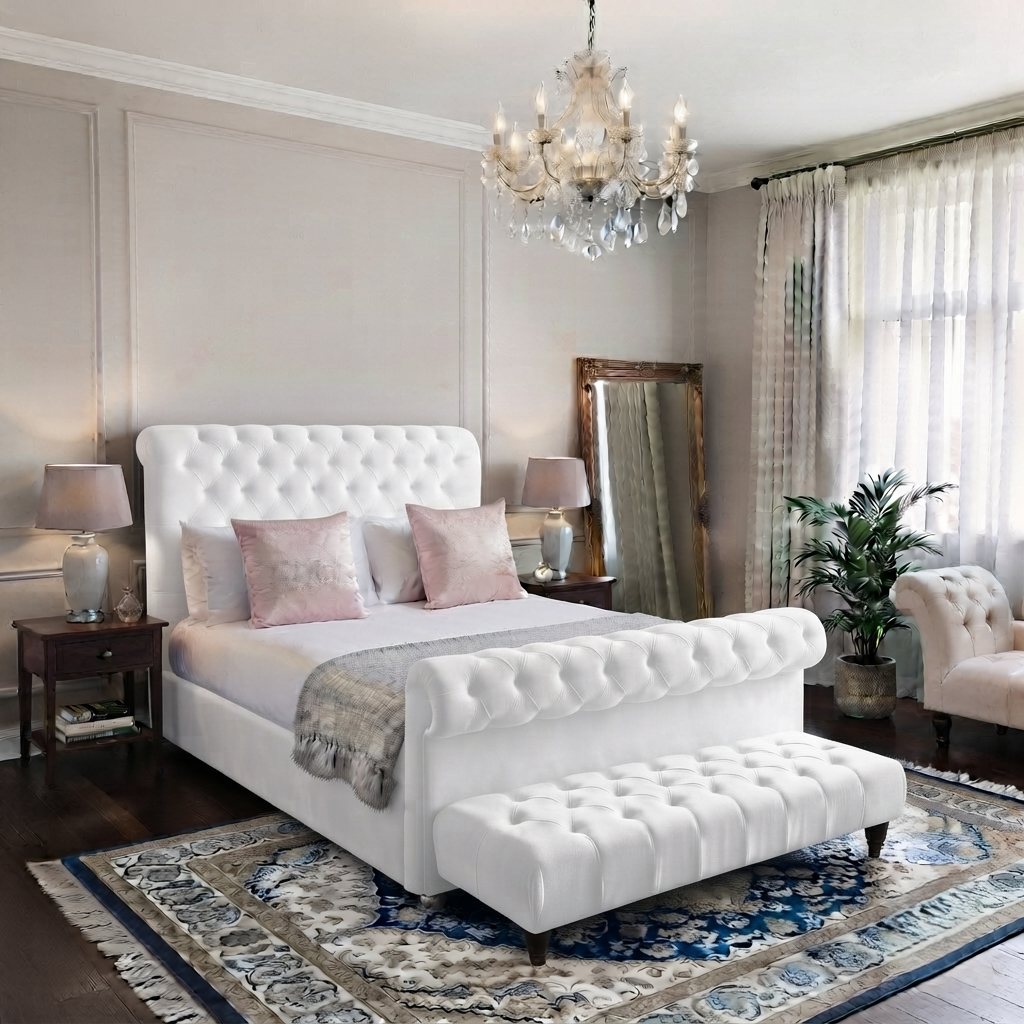 Roman Sleigh Bed