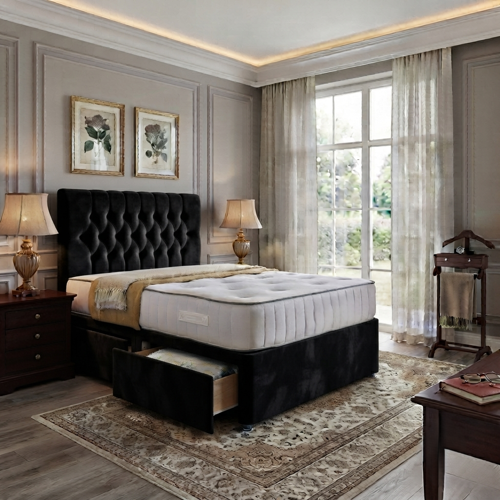 Brooklyn Divan Bed - close up fabric texture