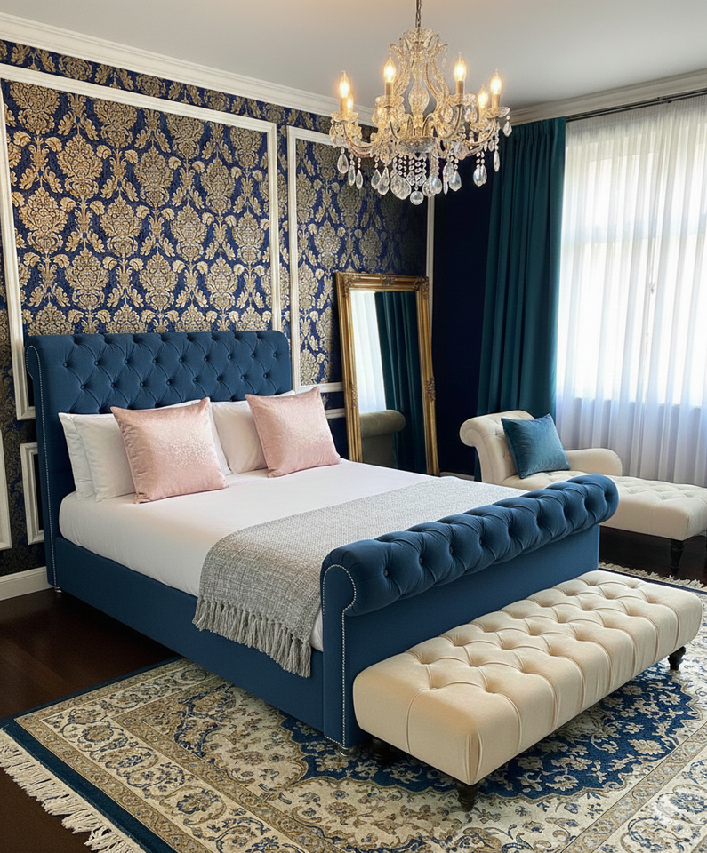 Roman Sleigh Bed