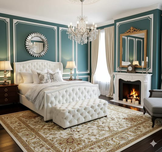 Grand Princess Luxury Upholstered Velvet Bed UK - Eagle Bed