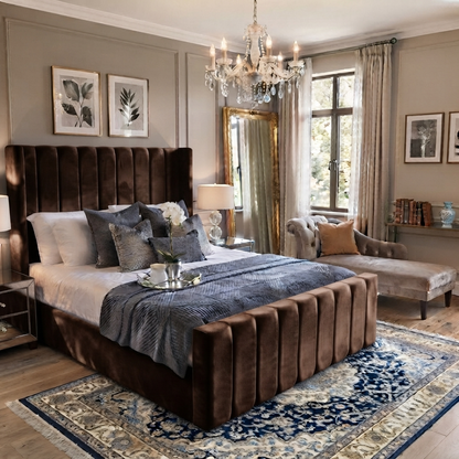 Mayfair Wingback Bed - classic Mayfair winged headboard