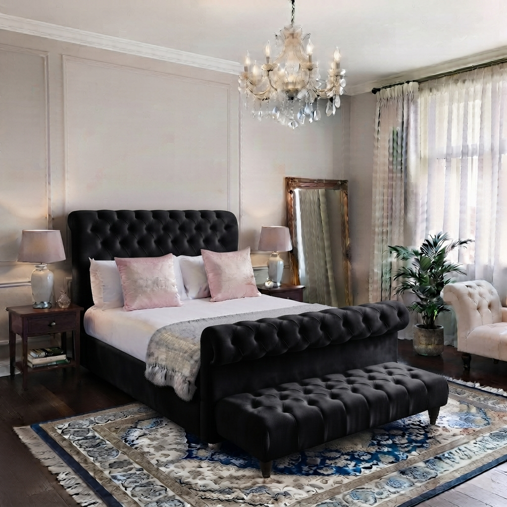 Roman Sleigh Bed