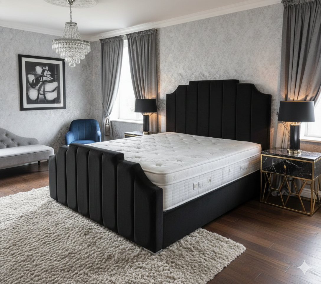 Finger Panel Bed finger groove headboard UK - Eagle Bed